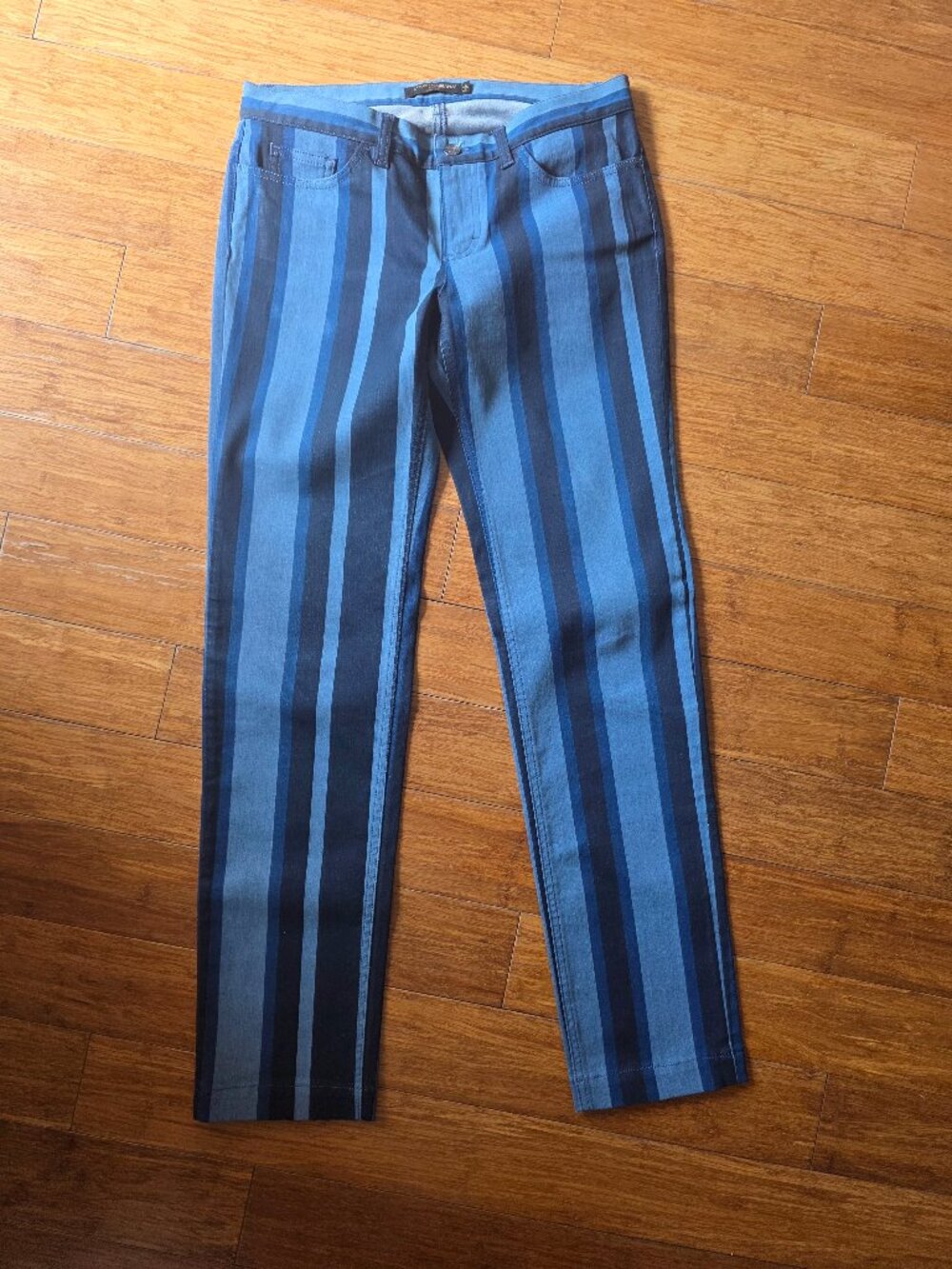 Dolce & Gabbana Mid/Low-Rise Striped Denim (prr-owned))